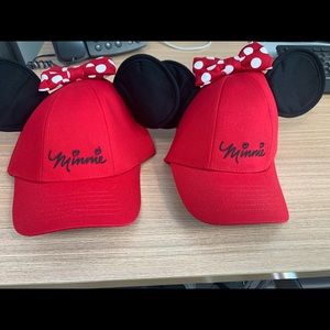 Two adult size Minnie hats. Brand new.